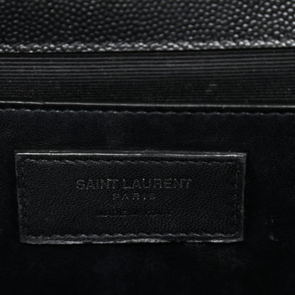 Grain De Poudre Medium Classic Monogram Monochrome Kate Satchel Black