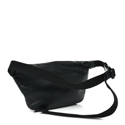 Smooth Calfskin Logo Large Everyday Beltpack Black White