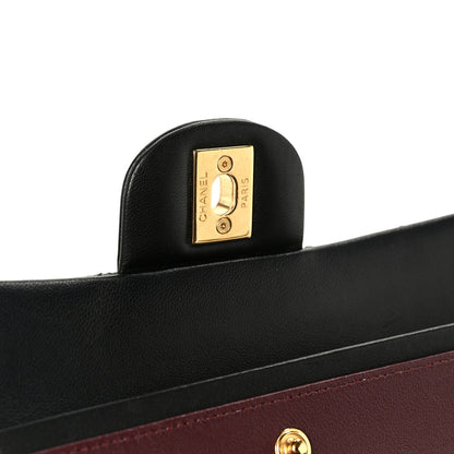 Lambskin Quilted Small Double Flap Black