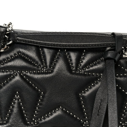 Nappa Star Quilted Studded Small Helia Shoulder Bag Black