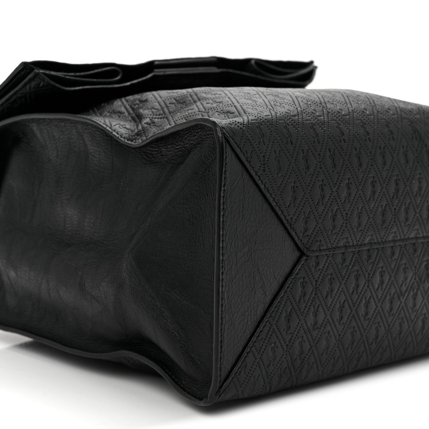 Calfskin Monogram Deli Paper Bag  Vintage Black