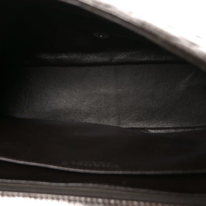 Caviar Quilted Jumbo Single Flap Dark Brown