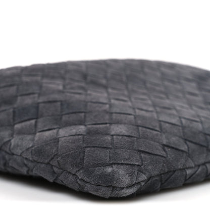 Suede Calfskin Intrecciato Medium Dustbag Grey