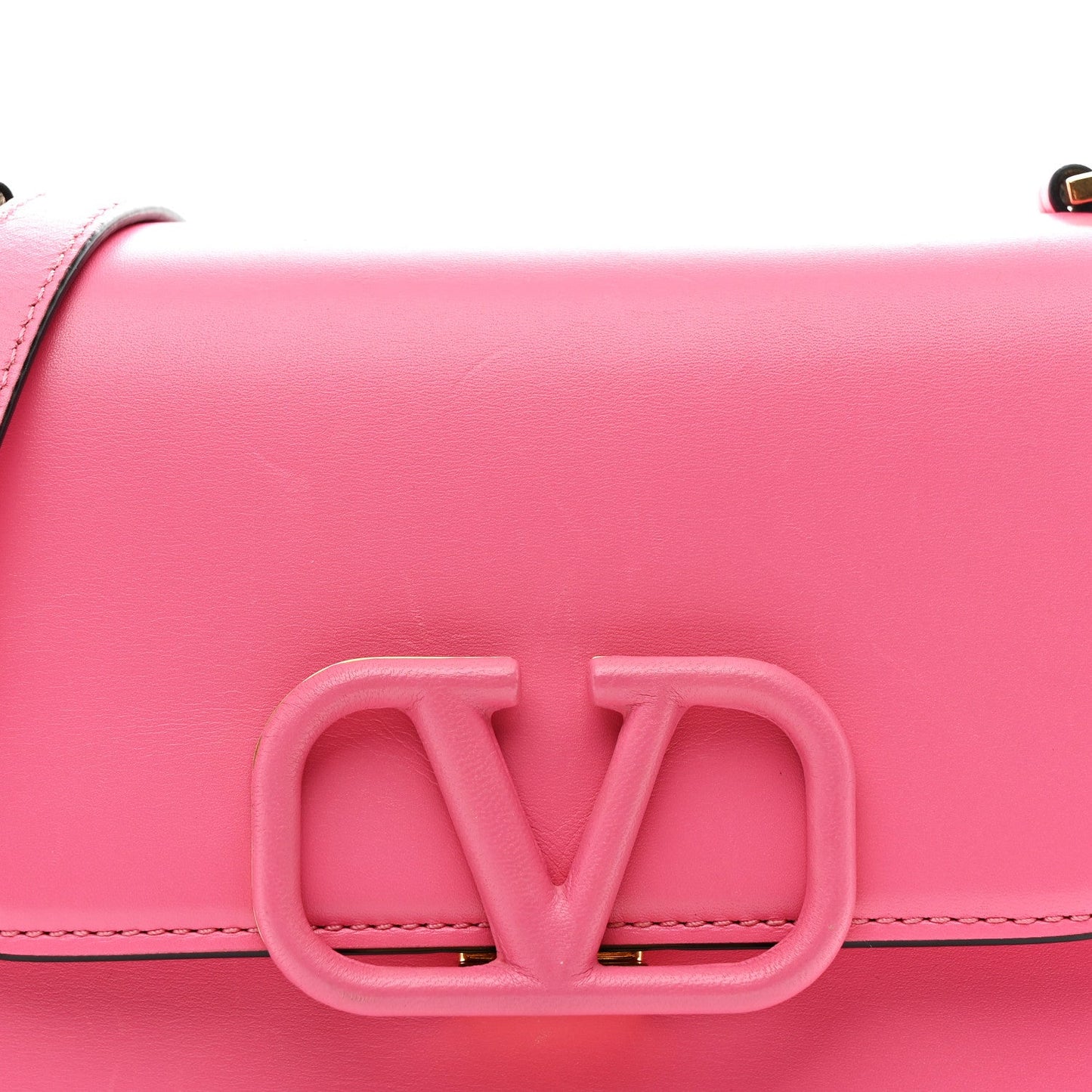 Smooth Calfskin Small VSling Shoulder Bag Pink