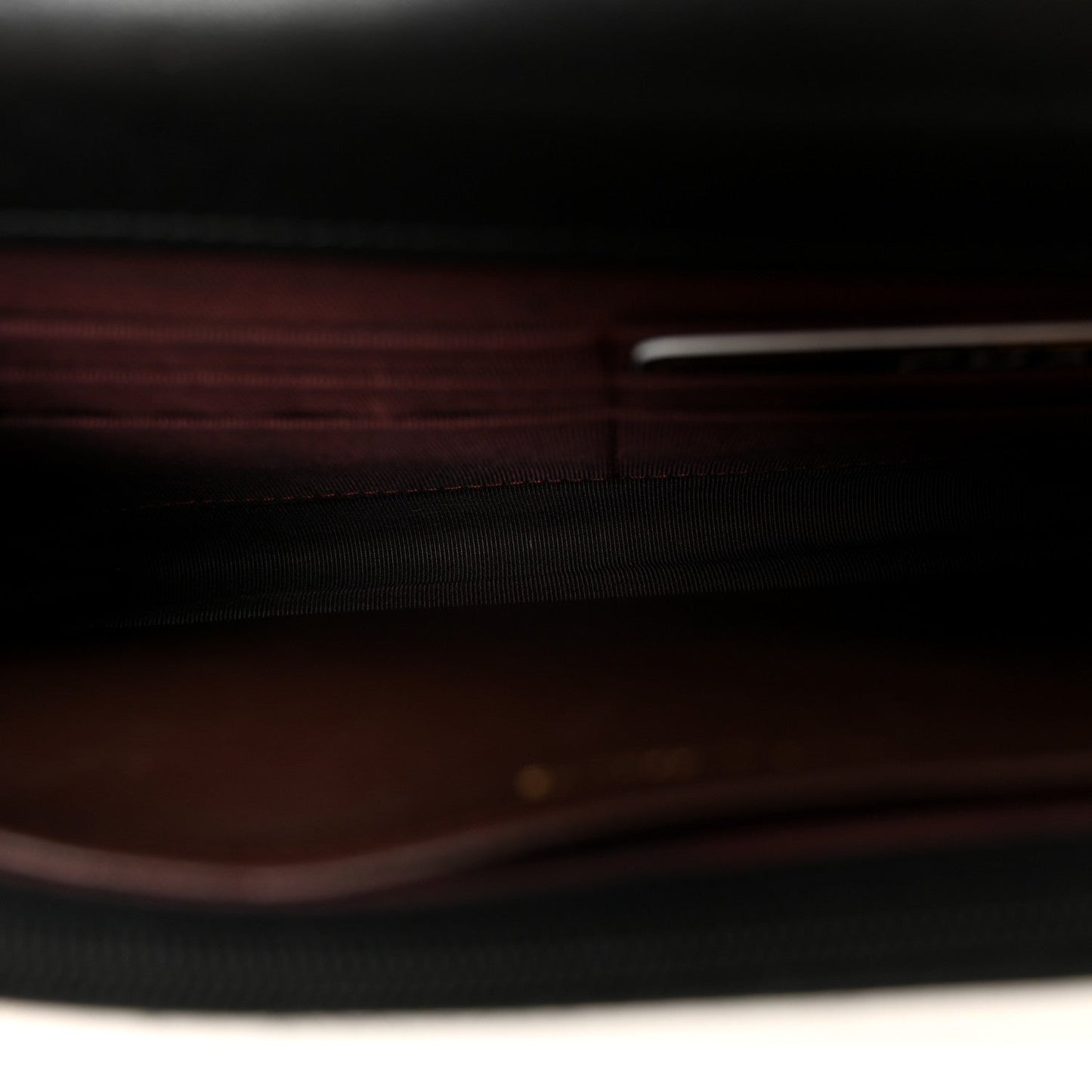 Lambskin Quilted Wallet On Chain WOC Black