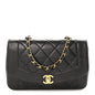 Lambskin Quilted Small Single Flap Black