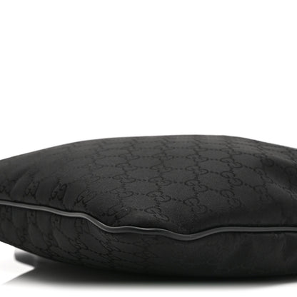Nylon Monogram Small Flat Messenger Bag Black