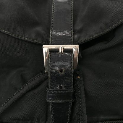 Nylon Vela Mini Cinch Backpack Black