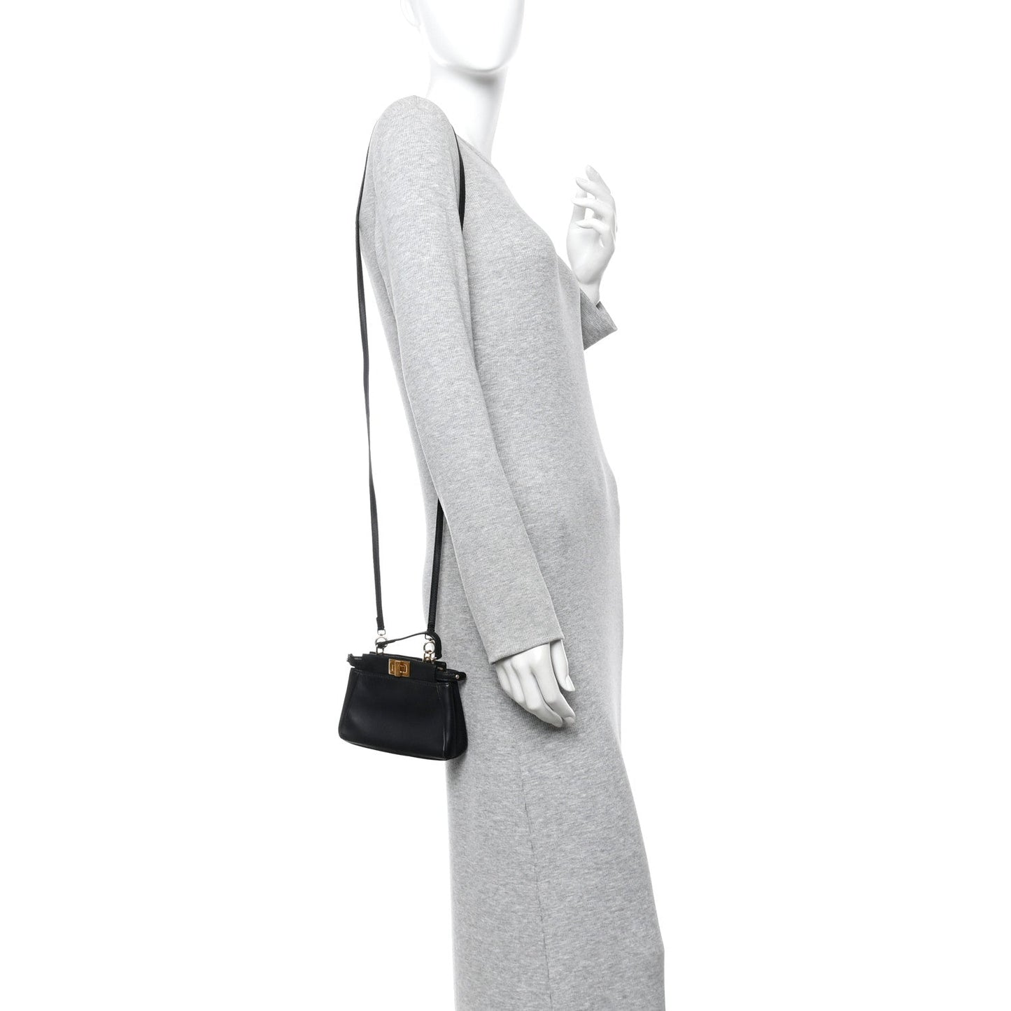 Nappa Micro Peekaboo Iconic Satchel Black