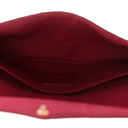 Monogram Pochette Felicie Chain Wallet Fuchsia