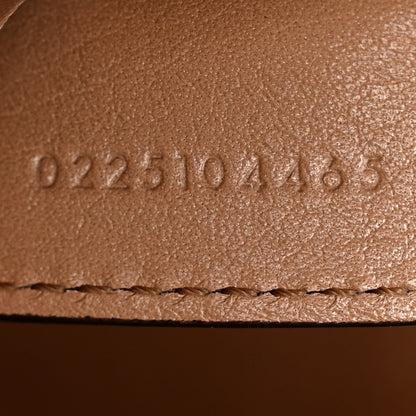 Grained Calfskin Small Spin Tote Woodrose