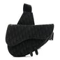 Oblique Mens Saddle Bag Black