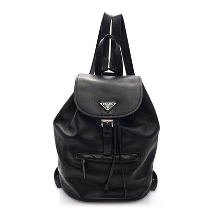 Calfskin Backpack Black