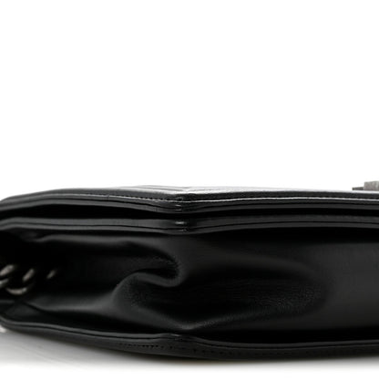 Lambskin Quilted New Medium Boy Flap Black