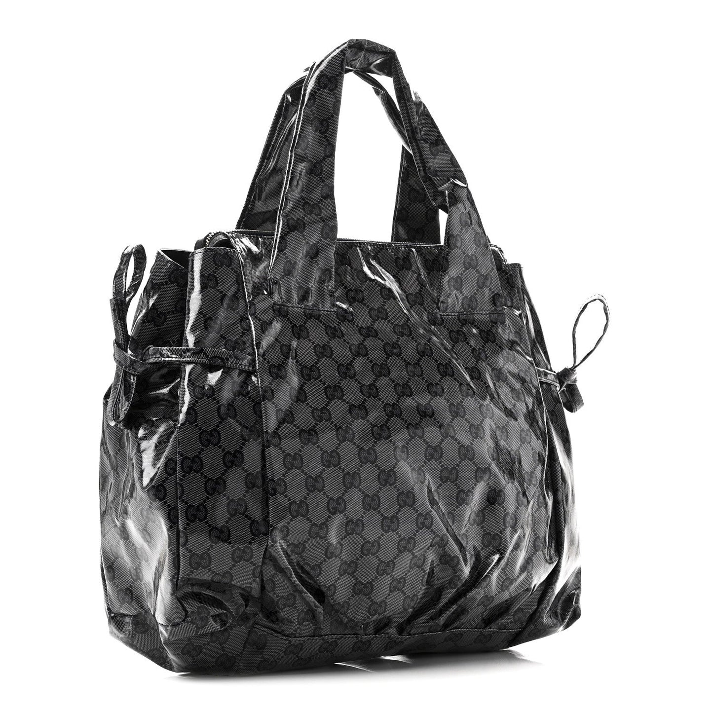 Crystal Monogram Hysteria Tote Navy Blue