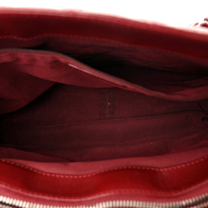Caviar Quilted Grand Shopping Tote GST Red