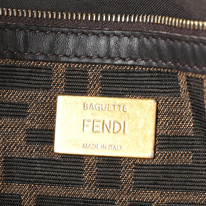 Fabric Jacquard FF 1974 Large Baguette Tobacco Moro Fuxia Fluo