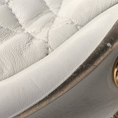 Lambskin Cannage Medium Dior Vibe Hobo Bag Latte