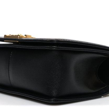 Caviar Quilted Medium Boy Flap Black