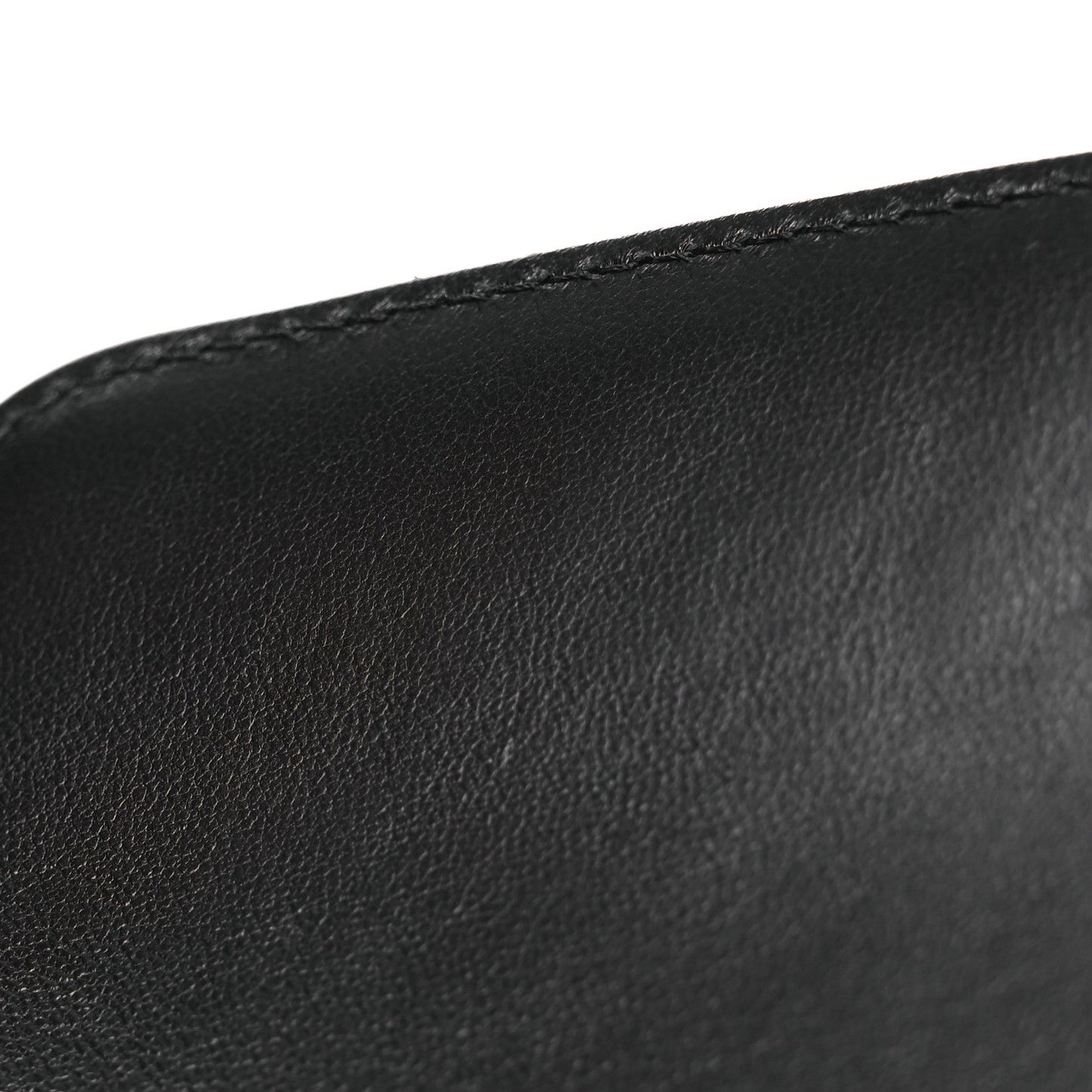 Lambskin Quilted Flap Clutch Black