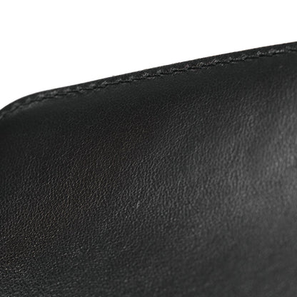 Lambskin Quilted Flap Clutch Black