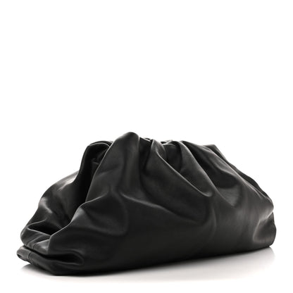 Smooth Butter Calf The Pouch Oversized Clutch Black