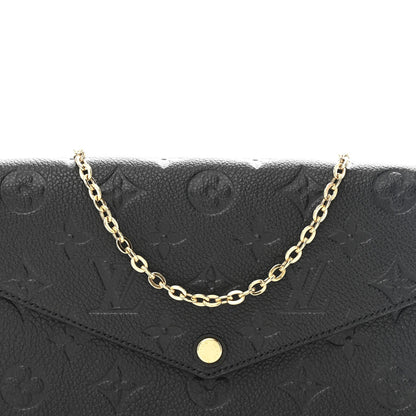Empreinte Pochette Felicie Chain Wallet Black