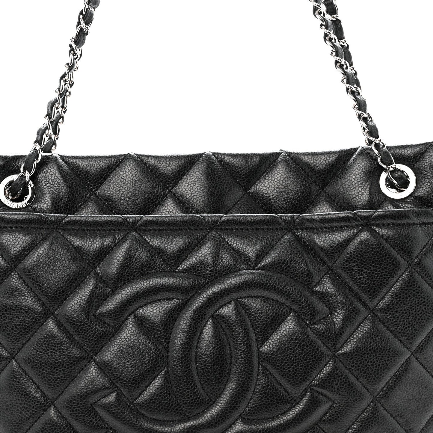 Caviar Quilted CC Timeless Soft Tote Black