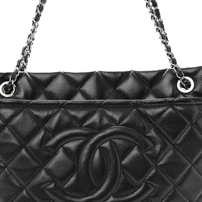 Caviar Quilted CC Timeless Soft Tote Black