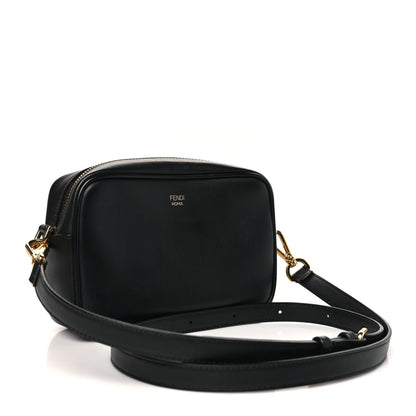 Vitello Century Bi-Color FF 1974 Embossed Mini Camera Case Maya Black