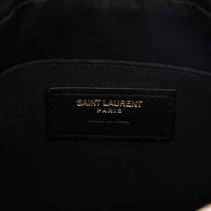 Calfskin Matelasse Monogram Lou Camera Bag Black