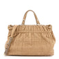 Gaufre Lambskin Cannage Delices Tote Beige