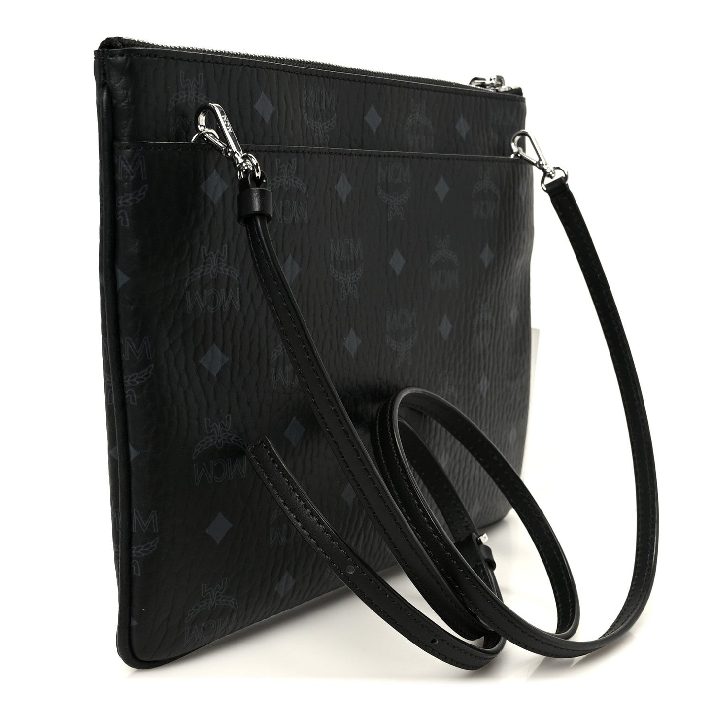 Visetos Medium Crossbody Pouch Black