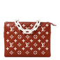 Lambskin Embossed Monogram Coussin PM Terracotta Brown