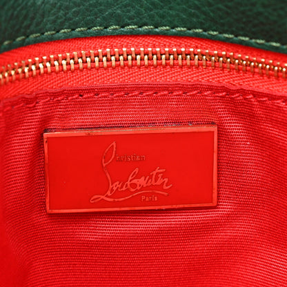 Calfskin Trophe Twist Pocket Shoulder Bag Emerald