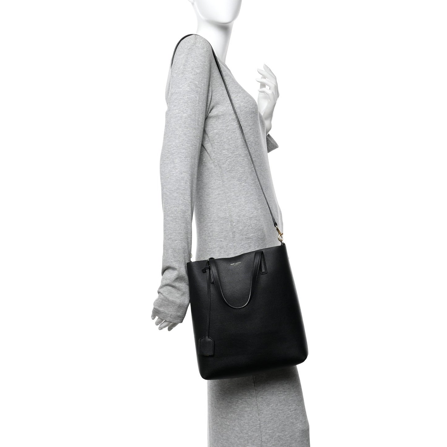 Calfskin Toy Shopping Tote Black