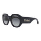Chloe Sunglasses Square Full Rim, Blue Frame and Grey Gradient Lens CH0234S008