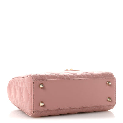 Lambskin Cannage Small My ABCDior Lady Dior Pink