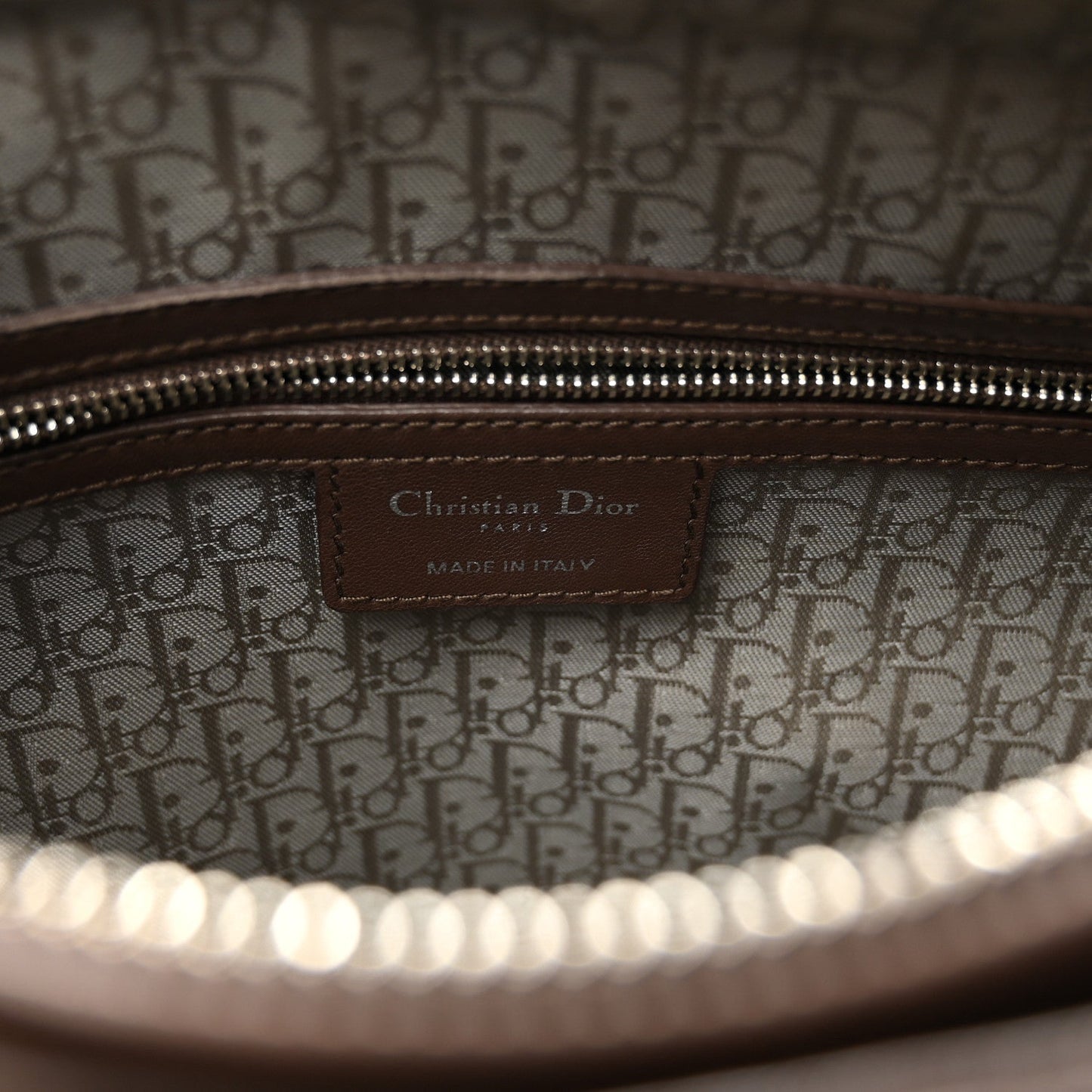 Lambskin Cannage Large Lady Dior Brown