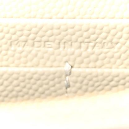 Grain De Poudre Matelasse Chevron Monogram Envelope Chain Wallet Crema Soft