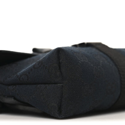 GG Monogram Web Buckle Belt Bag Black