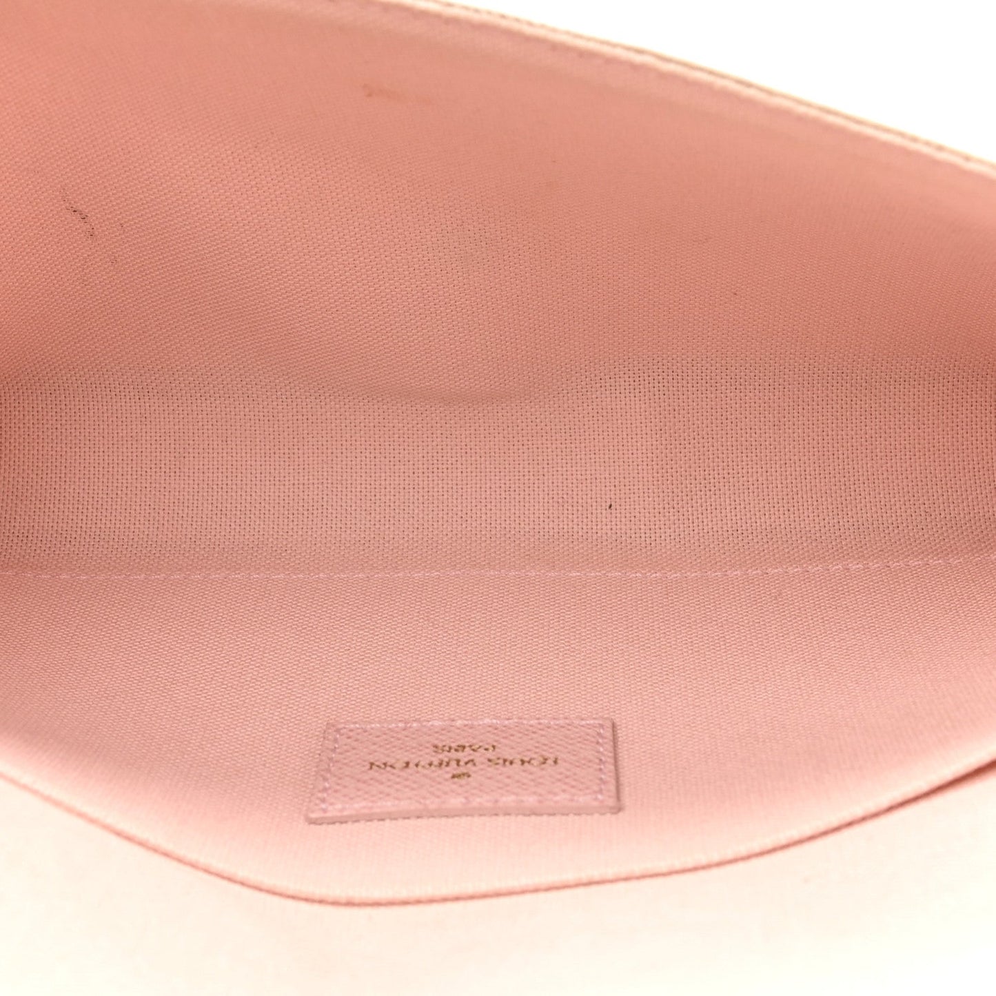 Damier Azur Pochette Felicie Chain Wallet Rose Ballerine