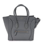 Baby Drummed Calfskin Micro Luggage Kohl