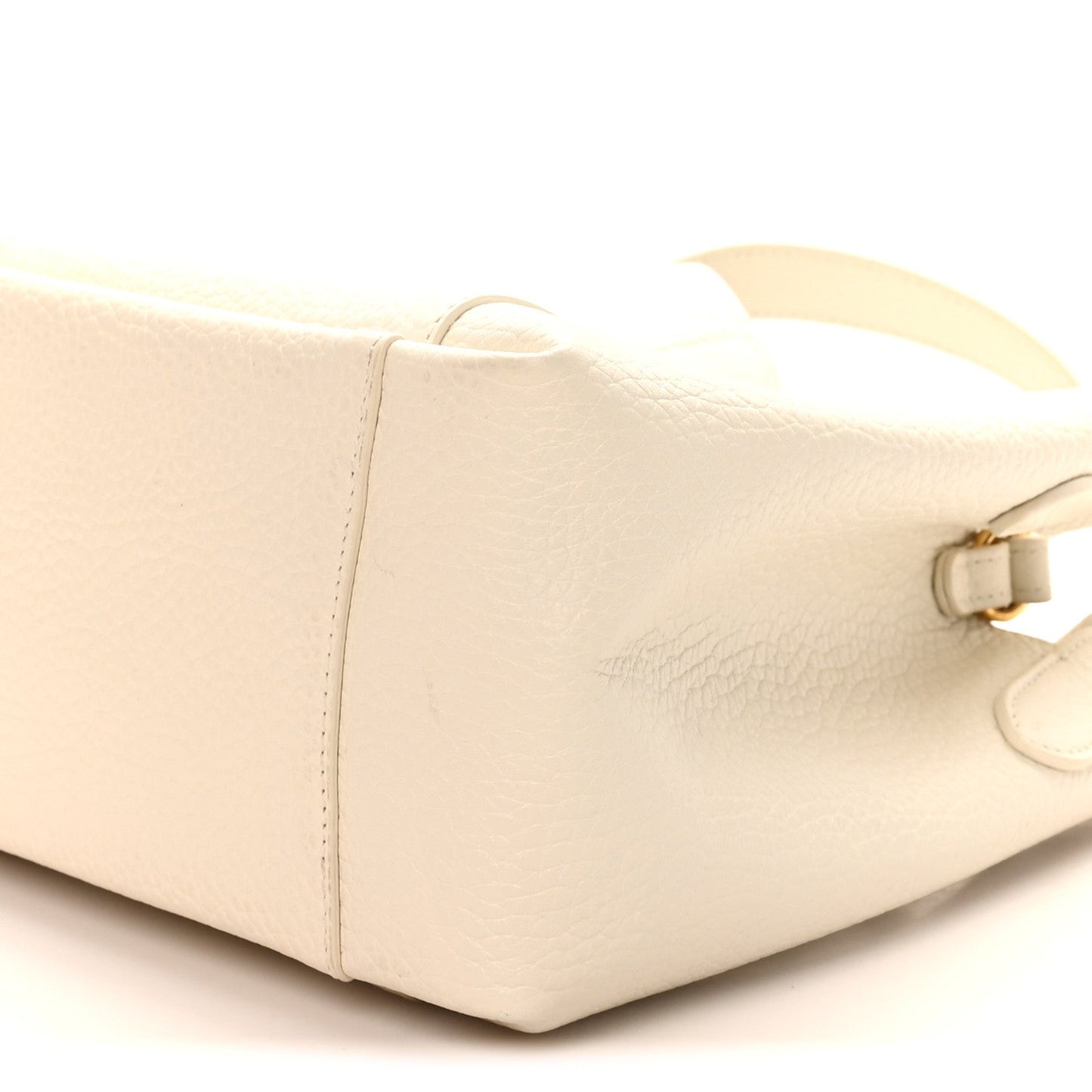 Calfskin Medium Signature Bucket Bag Latte
