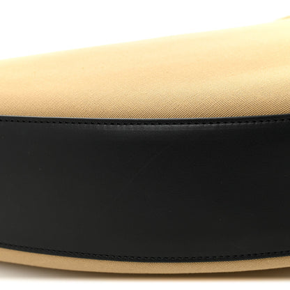 Canvas Calfskin August Hobo Beige