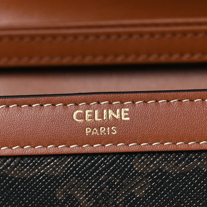 Triomphe Canvas Calfskin Margo Wallet on Chain Tan