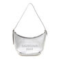 Metallic Calfskin Mary Kate Shoulder Bag Silver