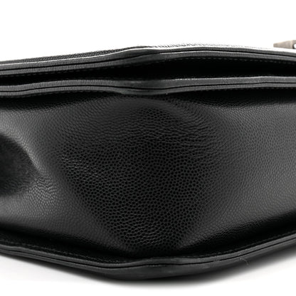 Caviar Quilted New Medium Boy Flap Black
