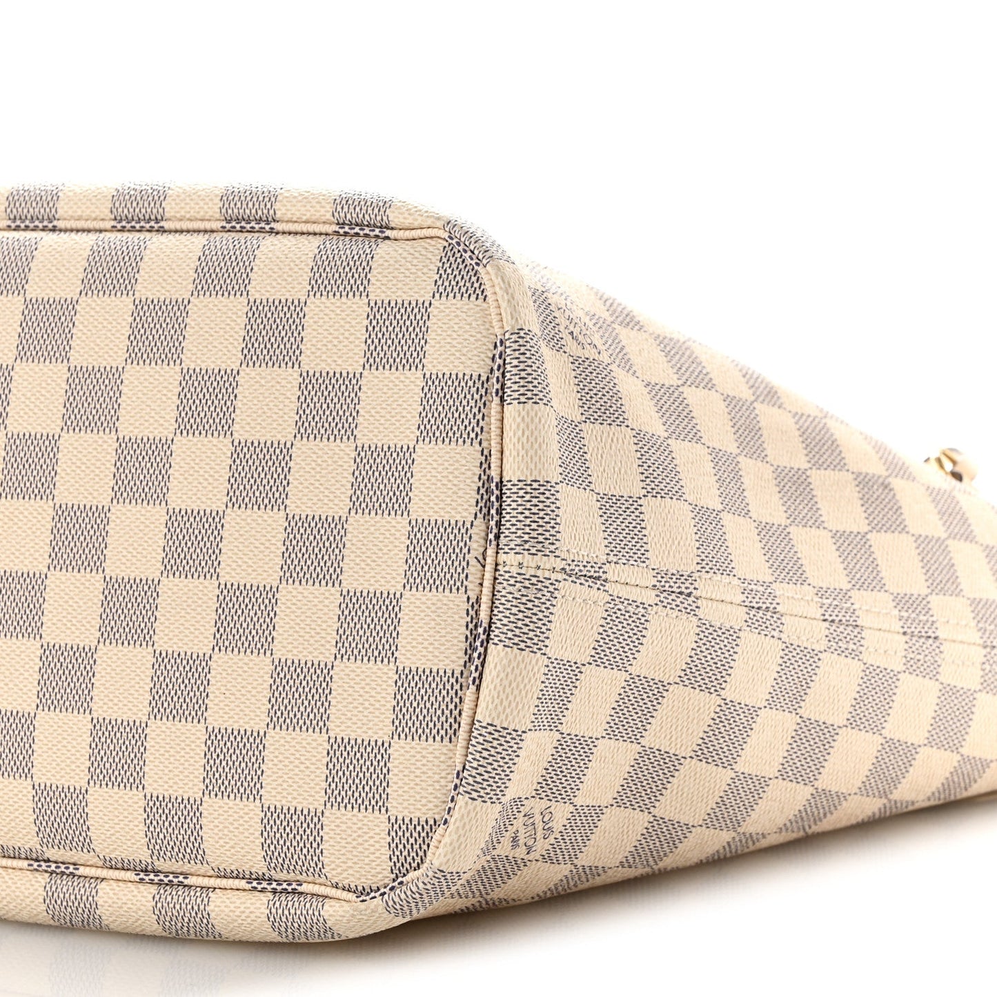 Damier Azur Braided Neverfull MM Pink