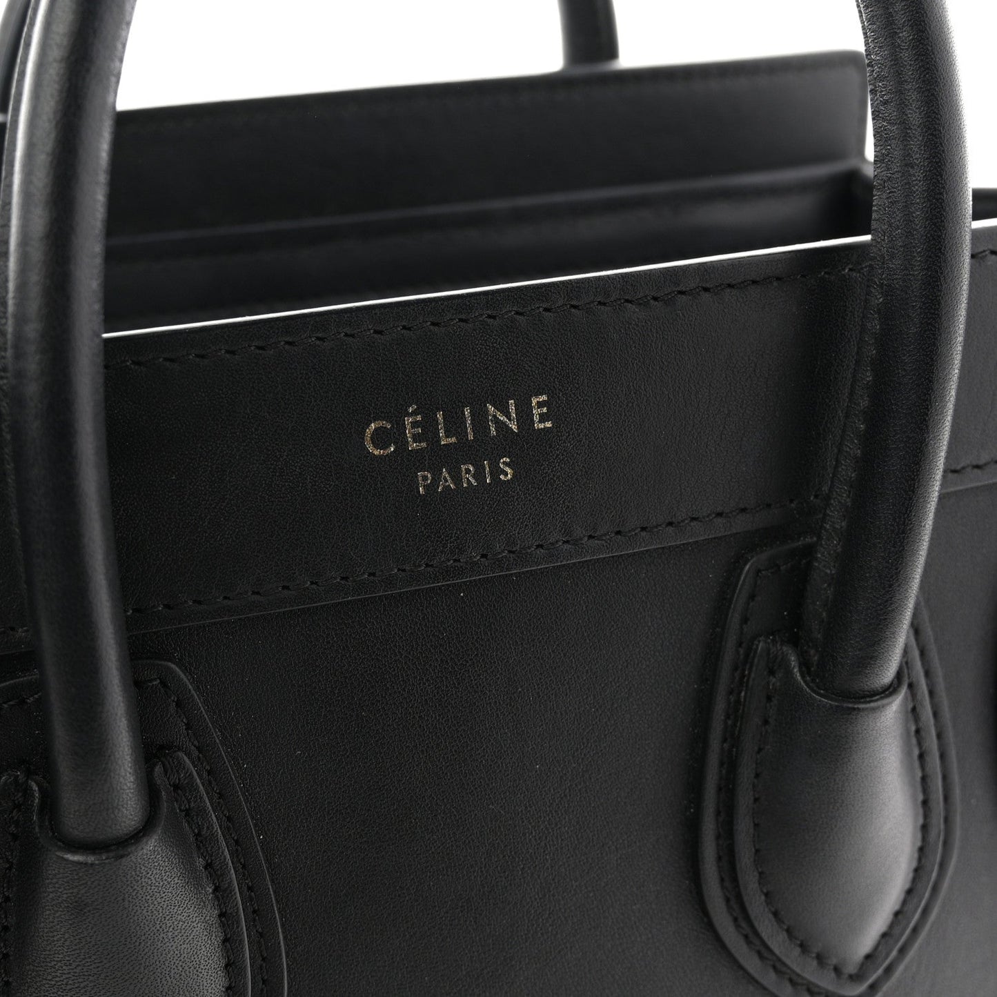 Smooth Calfskin Nano Luggage Black